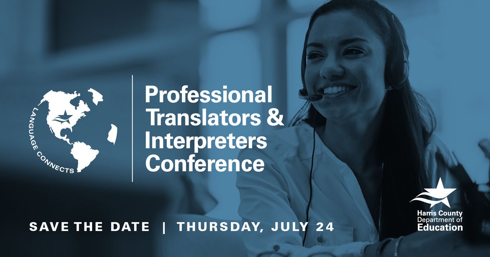 This is a graphic for the Professional Translators & Interpreters Conference